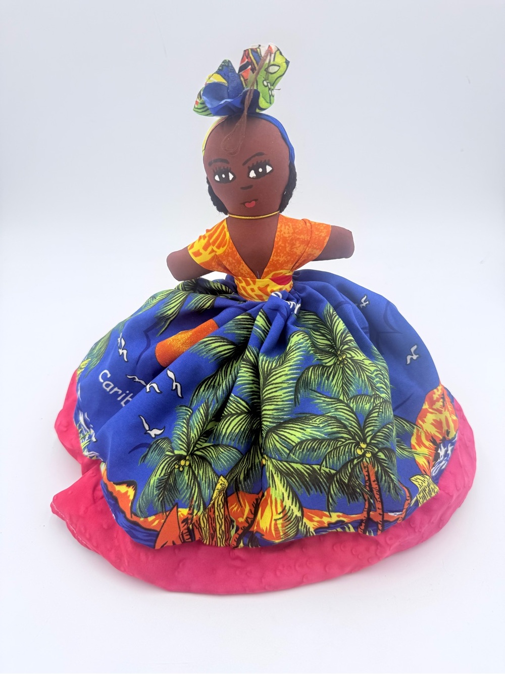Vintage Topsy Turvy Collectible Doll - 10" Reversible Doll Caribbean St Maarten